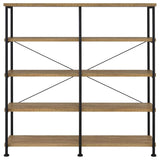 Analiese 63-inch 4-shelf Double Bookshelf Mango | Brown | Mango | 801853