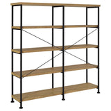 Analiese 63-inch 4-shelf Double Bookshelf Mango | Brown | Mango | 801853
