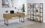 Analiese 63-inch 4-shelf Double Bookshelf Mango | Brown | Mango | 801853