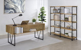 Analiese 63-inch 4-shelf Double Bookshelf Mango | Brown | Mango | 801853