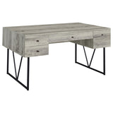Analiese 63-inch 4-drawer Writing Desk Grey Driftwood | Grey | Grey Driftwood | 801999