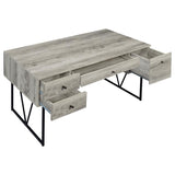 Analiese 63-inch 4-drawer Writing Desk Grey Driftwood | Grey | Grey Driftwood | 801999
