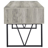 Analiese 63-inch 4-drawer Writing Desk Grey Driftwood | Grey | Grey Driftwood | 801999