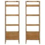 Fabian 2-piece 4-shelf Bookshelf with Drawer Distressed Light Brown | Brown | Distressed Light Brown | 802043