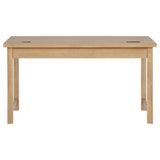 Vermes 55-inch 3-drawer Writing Desk with Power Outlet Light Ash | Brown | Light Ash | 802061