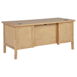 Vermes 66-inch 7-drawer Computer Desk with Power Outlet Light Ash | Full | Brown | Light Ash | 802062