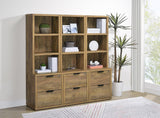 Westpark 3-piece Wall Unit Bookcase Set with USB Mango | King | Brown | Mango | 802693-S3