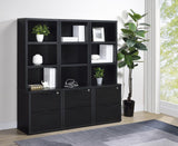 Westpark 3-piece Wall Unit Bookcase Set with USB Black | King | Black | 802703-S3