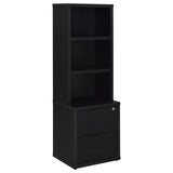 Westpark 3-piece Wall Unit Bookcase Set with USB Black | King | Black | 802703-S3