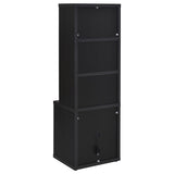 Westpark 3-piece Wall Unit Bookcase Set with USB Black | King | Black | 802703-S3