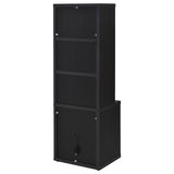 Westpark 3-piece Wall Unit Bookcase Set with USB Black | King | Black | 802703-S3