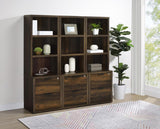 Westpark 3-piece Wall Unit Bookcase Set with USB Dark Pine | King | Brown | Dark Pine | 802713-S3