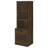 Westpark 3-piece Wall Unit Bookcase Set with USB Dark Pine | King | Brown | Dark Pine | 802713-S3