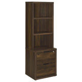 Westpark 3-shelf Bookcase USB and Lockable Drawer Dark Pine | King | Brown | Dark Pine | 802713