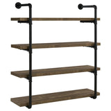 Elmcrest 39-inch 4-shelf Wall Bookshelf Rustic Oak | Brown | Rustic Oak | 804417