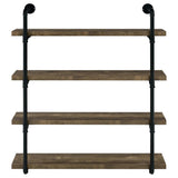 Elmcrest 39-inch 4-shelf Wall Bookshelf Rustic Oak | Brown | Rustic Oak | 804417