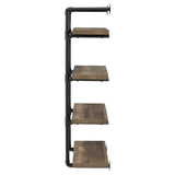 Elmcrest 24-inch 4-shelf Wall Bookshelf Rustic Oak | Brown | Rustic Oak | 804426