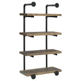 Elmcrest 24-inch 4-shelf Wall Bookshelf Rustic Oak | Brown | Rustic Oak | 804426