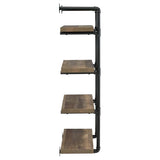 Elmcrest 24-inch 4-shelf Wall Bookshelf Rustic Oak | Brown | Rustic Oak | 804426