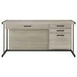 Loomis 60-inch 4-drawer Computer Desk Whitewashed Grey | Grey | White Washed Grey | 805881