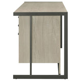 Loomis 60-inch 4-drawer Computer Desk Whitewashed Grey | Grey | White Washed Grey | 805881