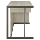 Loomis 60-inch 4-drawer Computer Desk Whitewashed Grey | Grey | White Washed Grey | 805881