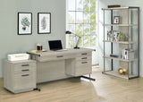 Loomis 60-inch 4-drawer Computer Desk Whitewashed Grey | Grey | White Washed Grey | 805881