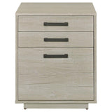 Loomis 3-drawer Home Office File Cabinet Whitewashed Grey | Grey | White Washed Grey | 805882