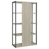 Loomis 72-inch 4-shelf Bookshelf Whitewashed Grey | Grey | White Washed Grey | 805883