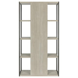 Loomis 72-inch 4-shelf Bookshelf Whitewashed Grey | Grey | White Washed Grey | 805883