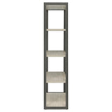 Loomis 72-inch 4-shelf Bookshelf Whitewashed Grey | Grey | White Washed Grey | 805883