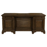 Hartshill 72-inch 7-drawer Executive Desk Burnished Oak | Brown | Burnished Oak | 881281
