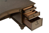 Hartshill 72-inch 7-drawer Executive Desk Burnished Oak | Brown | Burnished Oak | 881281