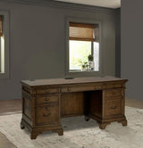 Hartshill 66-inch 5-drawer Credenza Office Desk Burnish Oak | Brown | Burnished Oak | 881282