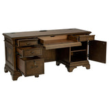 Hartshill 66-inch 5-drawer Credenza Office Desk Burnish Oak | Brown | Burnished Oak | 881282
