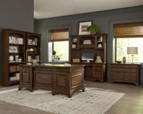 Hartshill 66-inch 5-drawer Credenza Office Desk Burnish Oak | Brown | Burnished Oak | 881282
