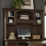 Hartshill 2-door Hutch with Shelves Burnished Oak | Brown | Burnished Oak | 881283H