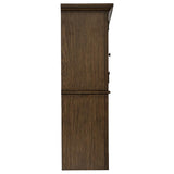 Hartshill 2-door Hutch with Shelves Burnished Oak | Brown | Burnished Oak | 881283H