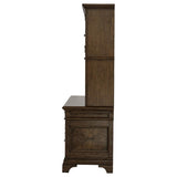 Hartshill 66-inch 5-drawer Credenza with Hutch Burnished Oak | Brown | Burnished Oak | 881283