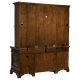 Hartshill 66-inch 5-drawer Credenza with Hutch Burnished Oak | Brown | Burnished Oak | 881283