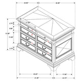 Hartshill 5-drawer Home Office File Cabinet Burnished Oak | Brown | Burnished Oak | 881284
