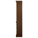 Hartshill 78-inch 3-shelf Cabinet Bookcase Burnished Oak | Brown | Burnished Oak | 881286