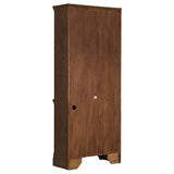 Hartshill 78-inch 3-shelf Cabinet Bookcase Burnished Oak | Brown | Burnished Oak | 881286