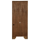 Hartshill 78-inch 3-shelf Cabinet Bookcase Burnished Oak | Brown | Burnished Oak | 881286