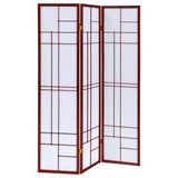 Katerina 3-Panel Room Divider Folding Shoji Screen Cherry | King | Brown | Cherry | 900110