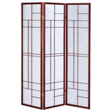 Katerina 3-Panel Room Divider Folding Shoji Screen Cherry | King | Brown | Cherry | 900110
