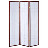 Katerina 3-Panel Room Divider Folding Shoji Screen Cherry | King | Brown | Cherry | 900110