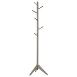 Devlin 6 Hook Freestanding Wood Coat Rack Hat Hanger Grey | Grey | 900632