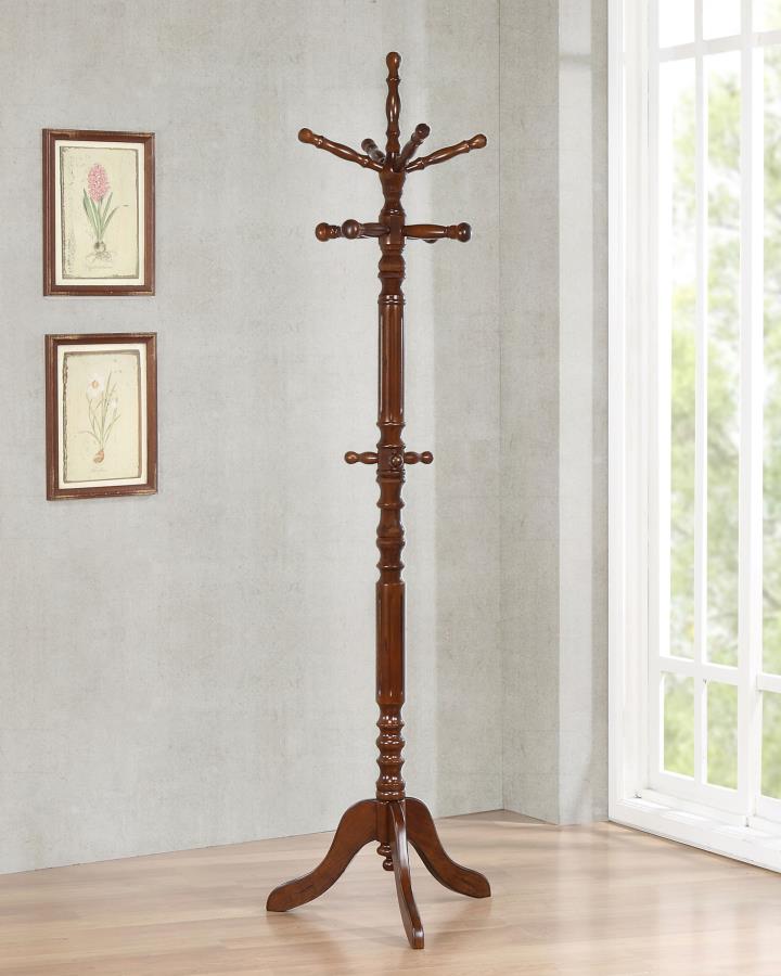 Achelle 11 Hook Freestanding Coat Rack Hat Hanger Tobacco | Brown | Tobacco | 900769