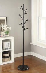 Clover 18 Hook Freestanding Metal Coat Rack Hat Hanger Black | King | Black | 900897